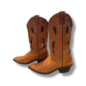 Vtg 90s Western Cowgirl Cowboy Boots